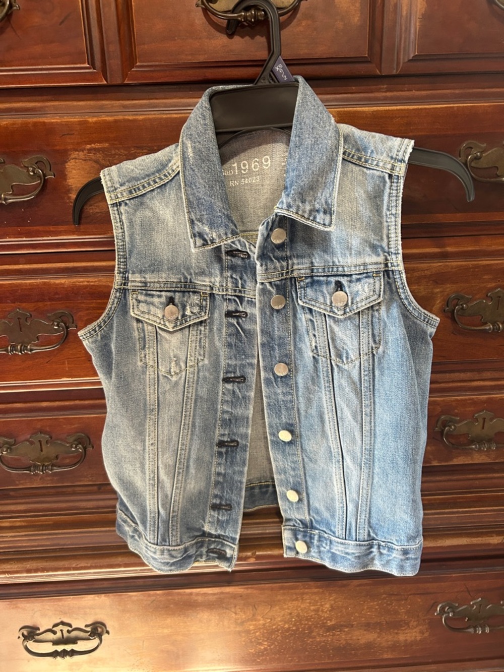 GAP Womens Size Extra Small Denim Vest